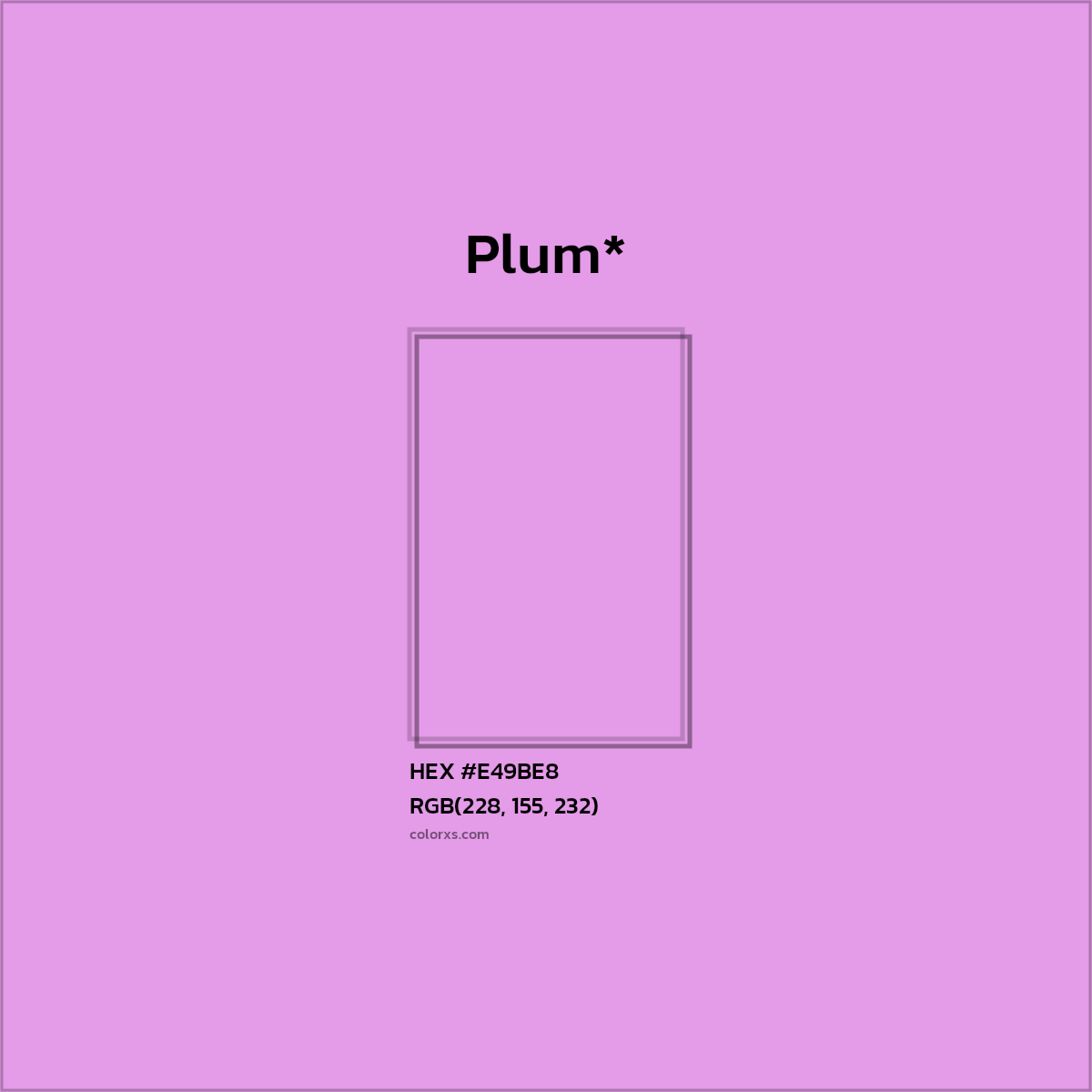 HEX #E49BE8 Color Name, Color Code, Palettes, Similar Paints, Images