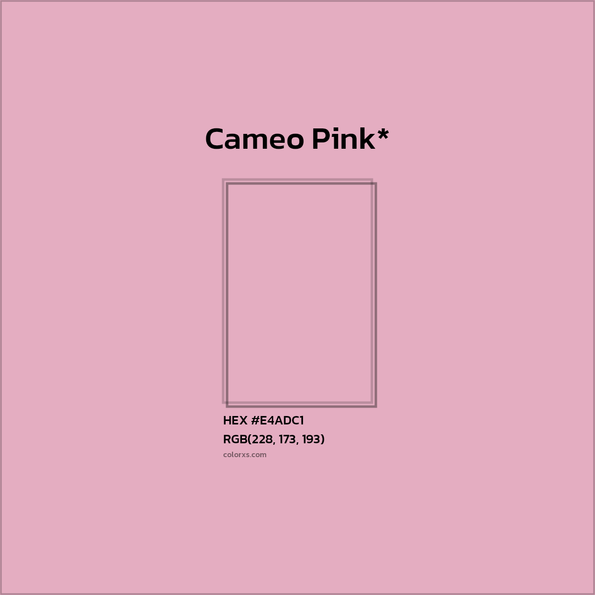 HEX #E4ADC1 Color Name, Color Code, Palettes, Similar Paints, Images