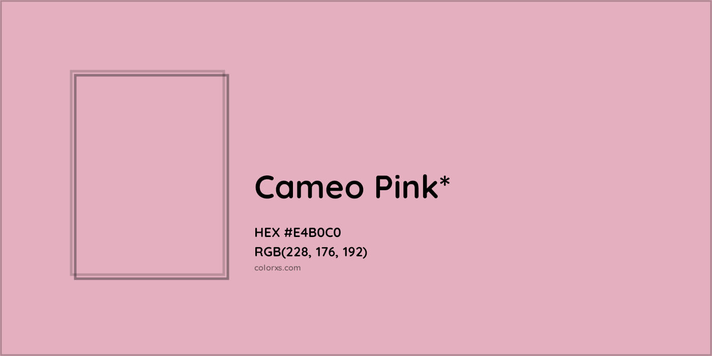 HEX #E4B0C0 Color Name, Color Code, Palettes, Similar Paints, Images