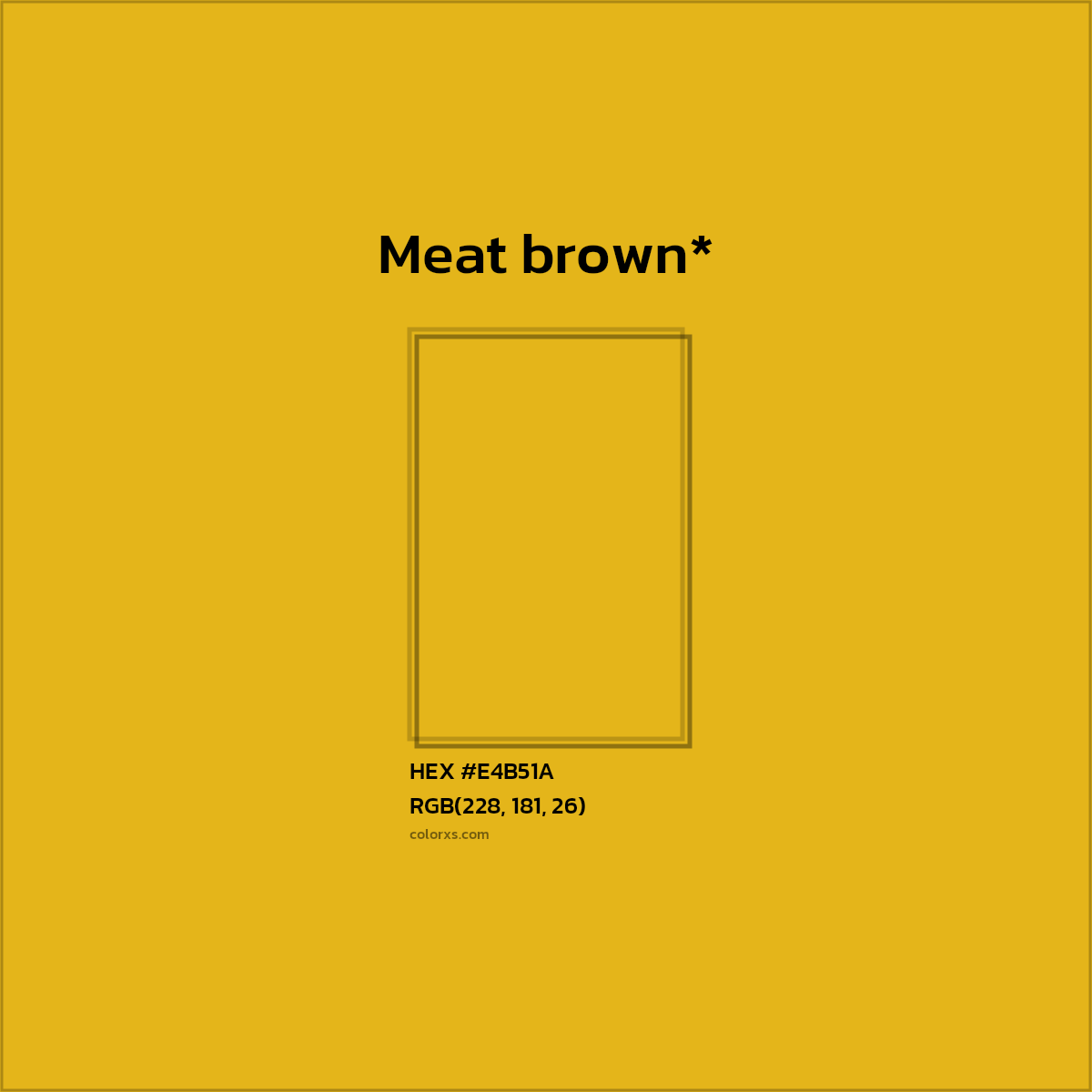 HEX #E4B51A Color Name, Color Code, Palettes, Similar Paints, Images
