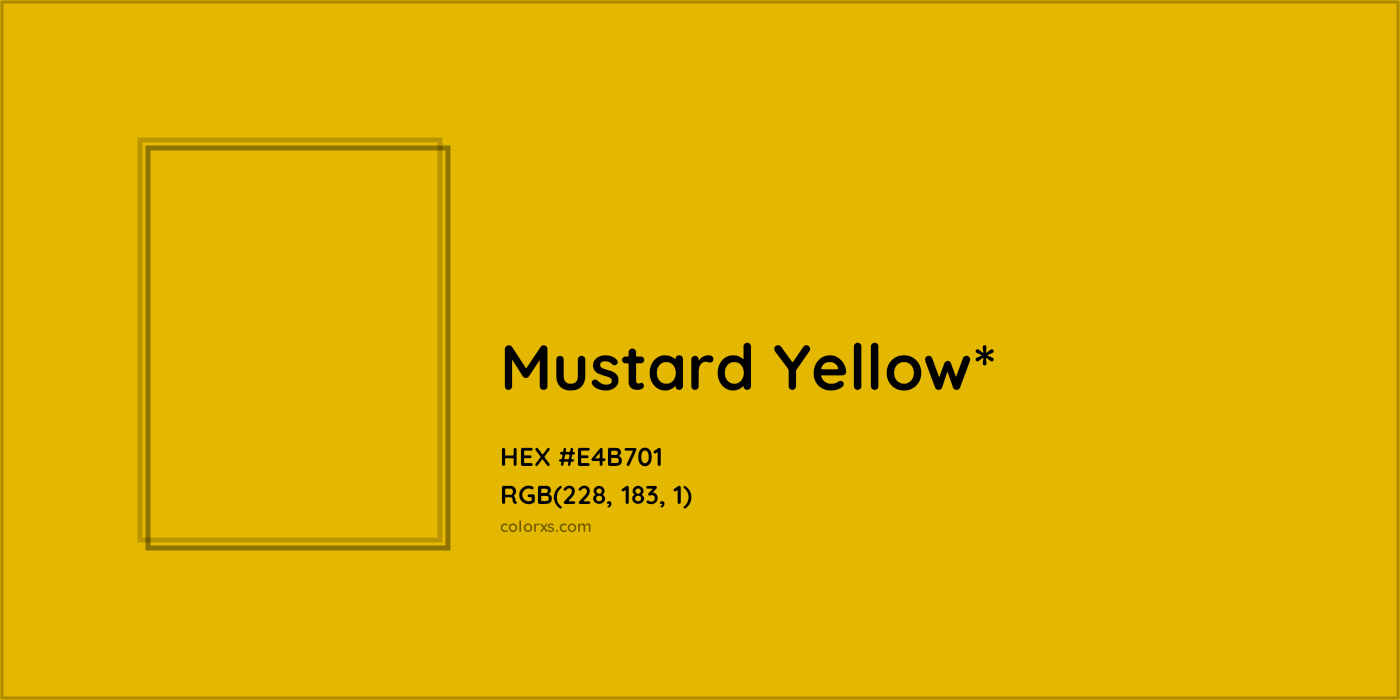 HEX #E4B701 Color Name, Color Code, Palettes, Similar Paints, Images