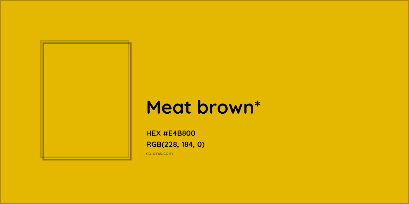 HEX #E4B800 Color Name, Color Code, Palettes, Similar Paints, Images