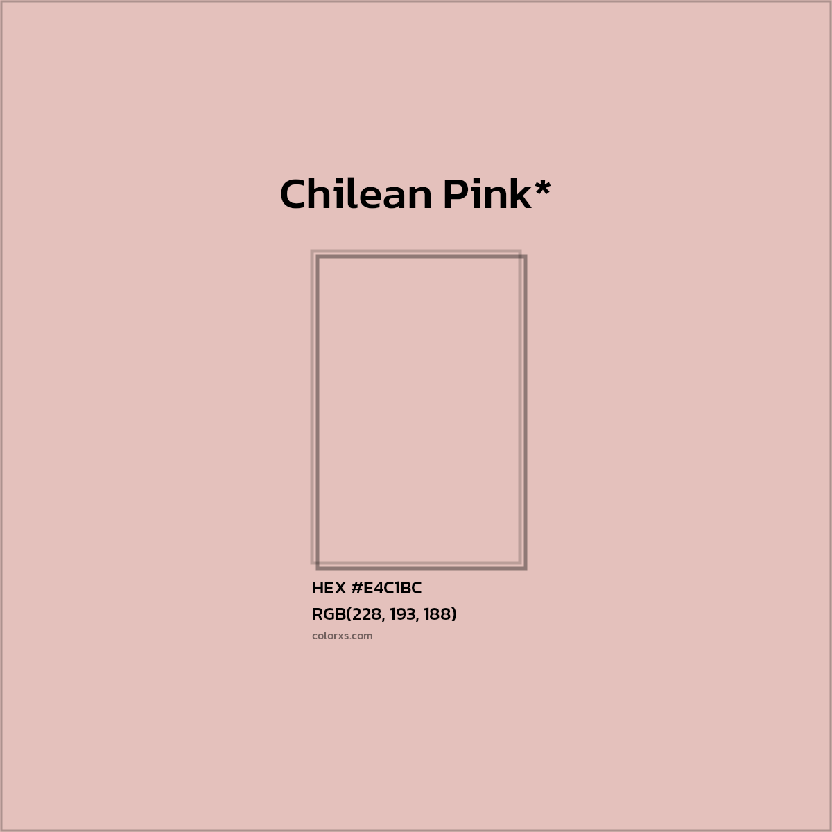 HEX #E4C1BC Color Name, Color Code, Palettes, Similar Paints, Images