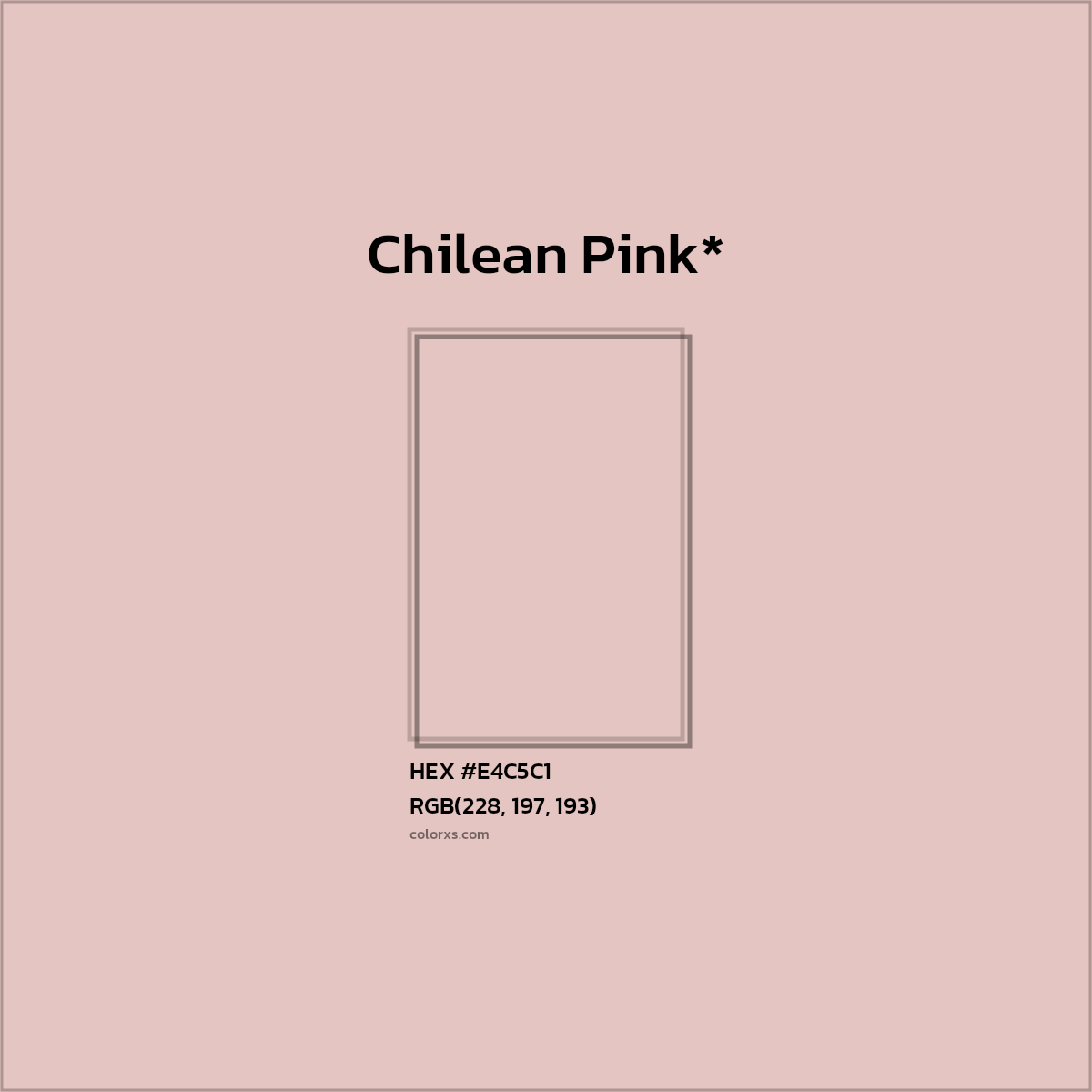 HEX #E4C5C1 Color Name, Color Code, Palettes, Similar Paints, Images