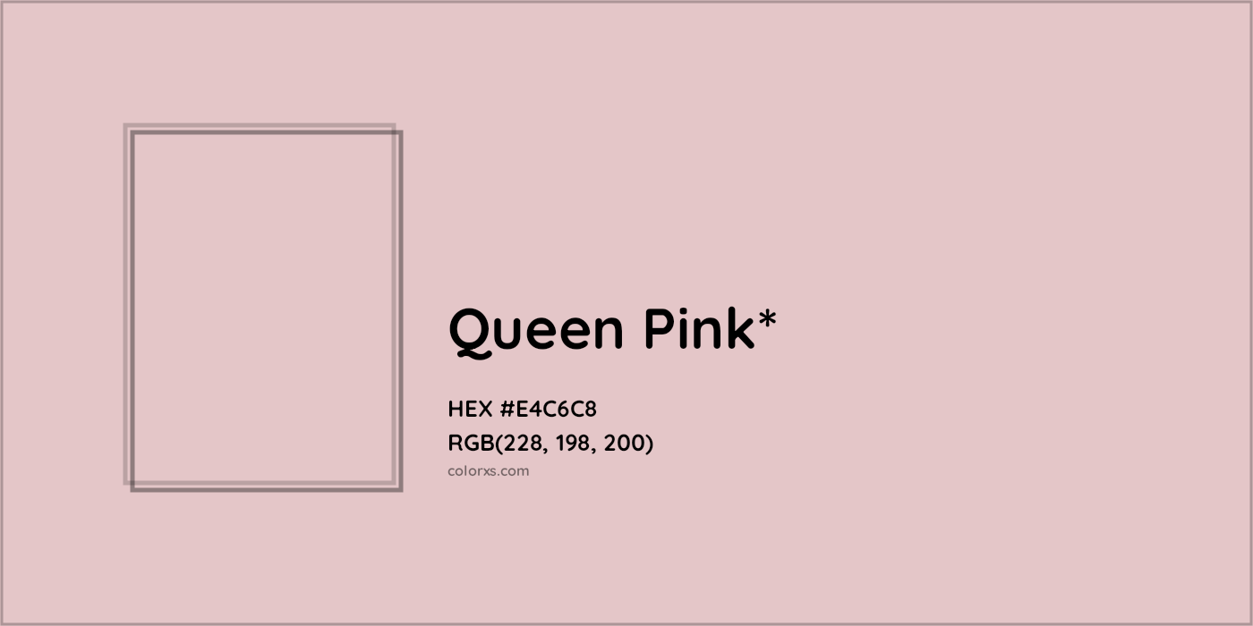 HEX #E4C6C8 Color Name, Color Code, Palettes, Similar Paints, Images