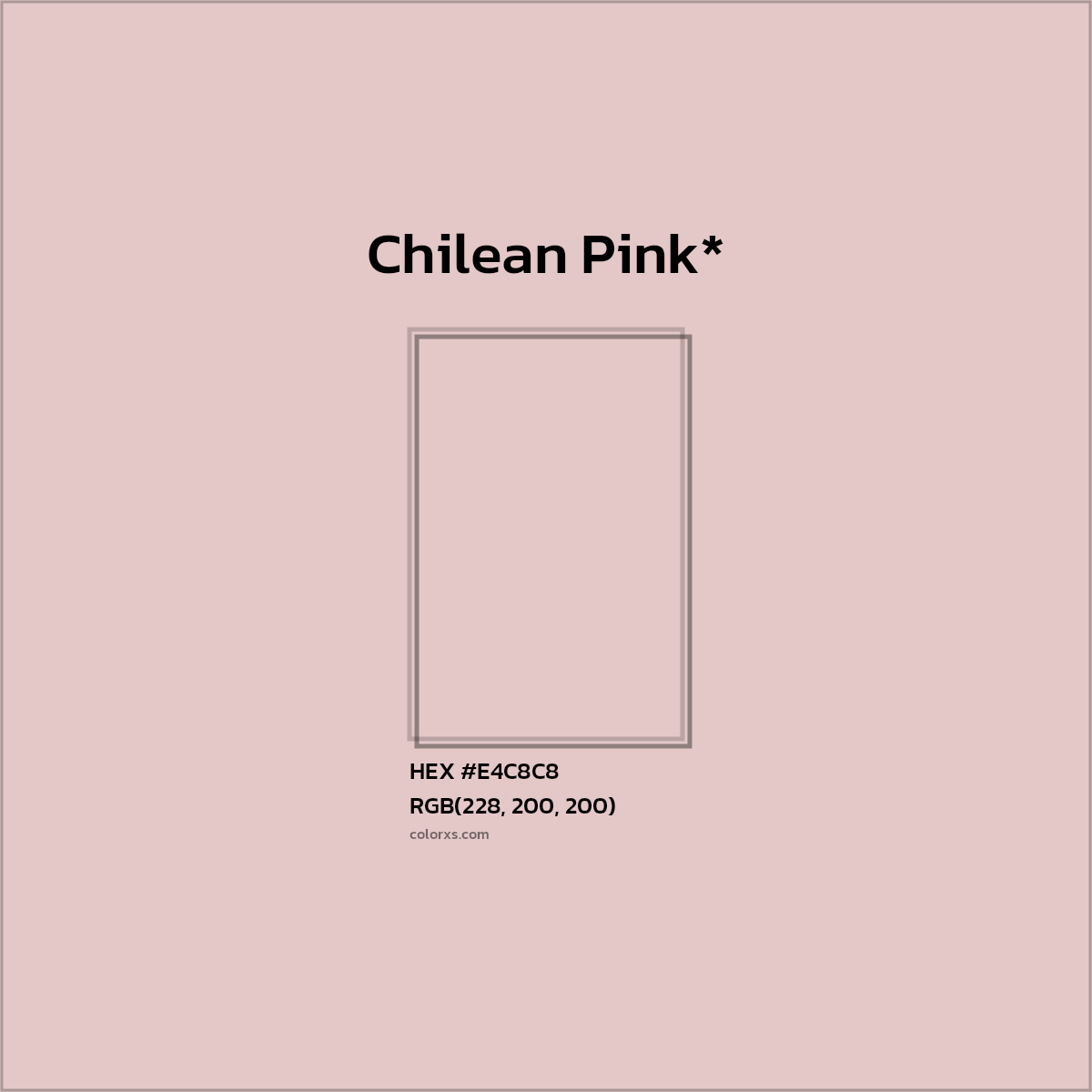 HEX #E4C8C8 Color Name, Color Code, Palettes, Similar Paints, Images