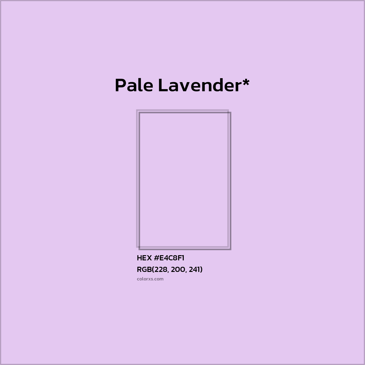 HEX #E4C8F1 Color Name, Color Code, Palettes, Similar Paints, Images