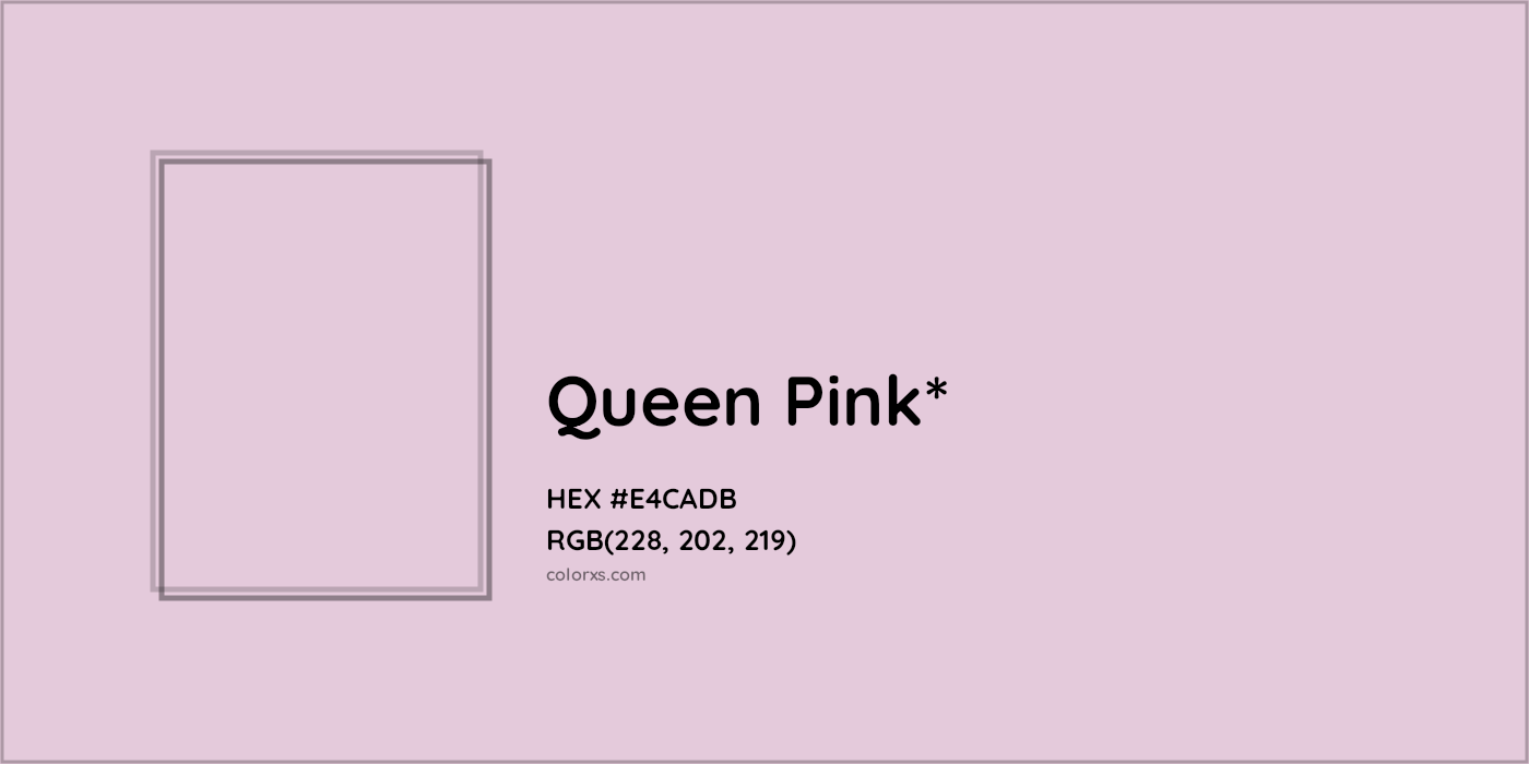 HEX #E4CADB Color Name, Color Code, Palettes, Similar Paints, Images