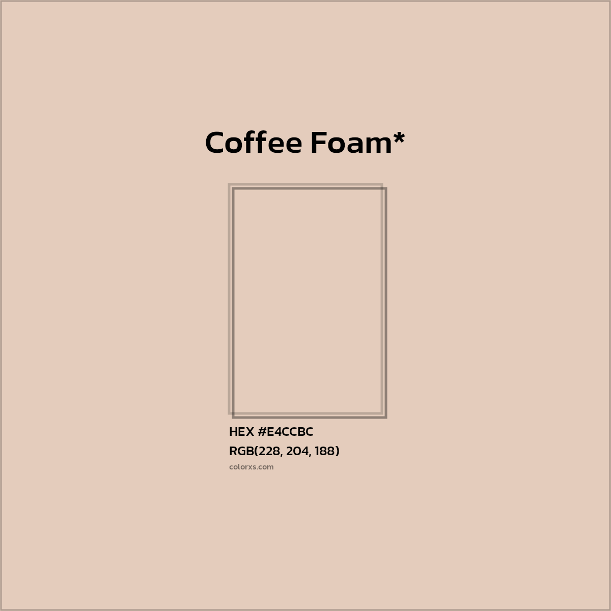 HEX #E4CCBC Color Name, Color Code, Palettes, Similar Paints, Images