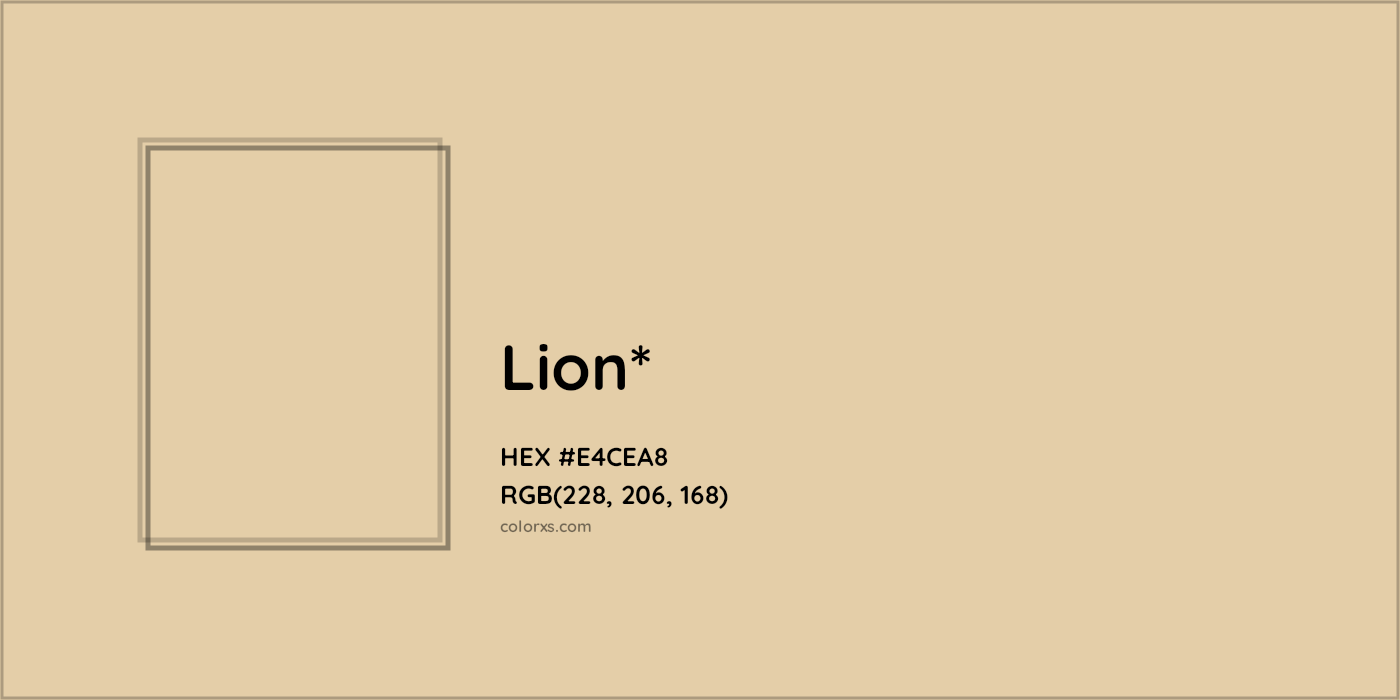 HEX #E4CEA8 Color Name, Color Code, Palettes, Similar Paints, Images