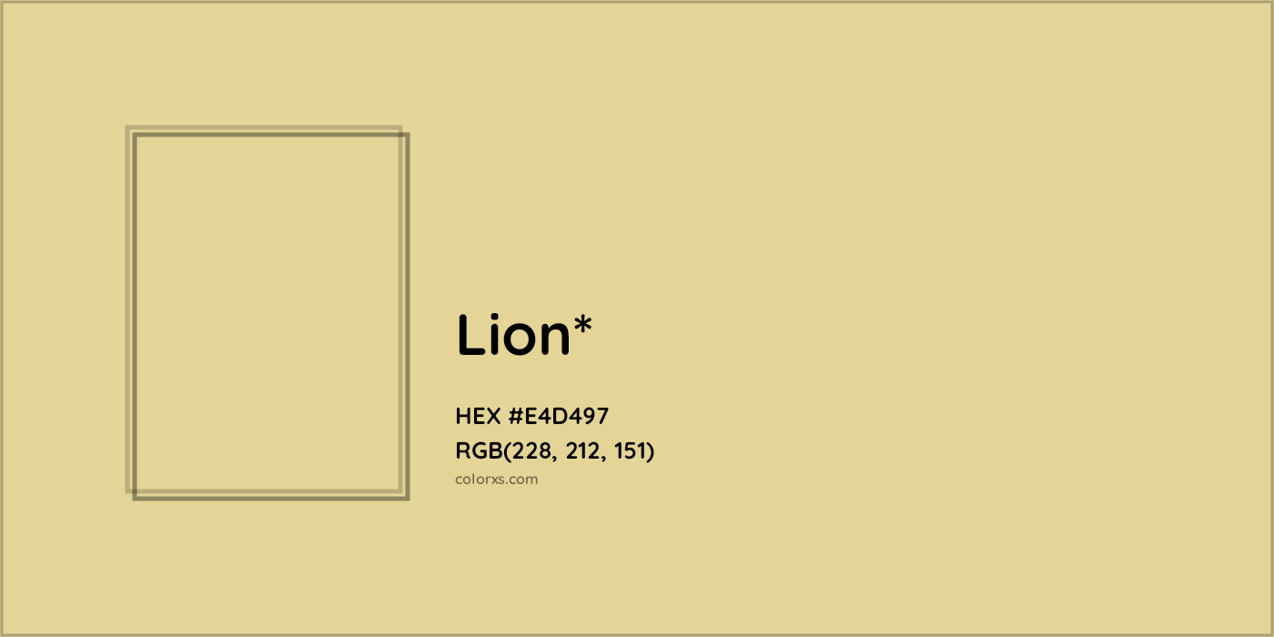 HEX #E4D497 Color Name, Color Code, Palettes, Similar Paints, Images