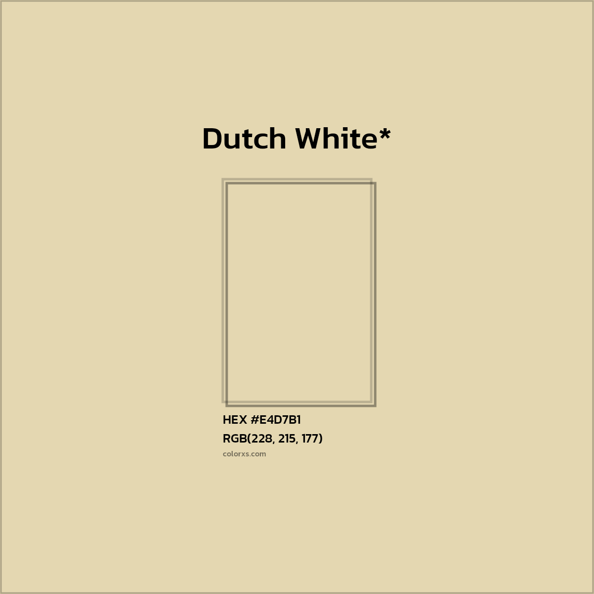 #E4D7B1 hex color. RGB, RYB, CMYK, HSL, HSV codes and color conversions. Matching color names, palettes, paints.