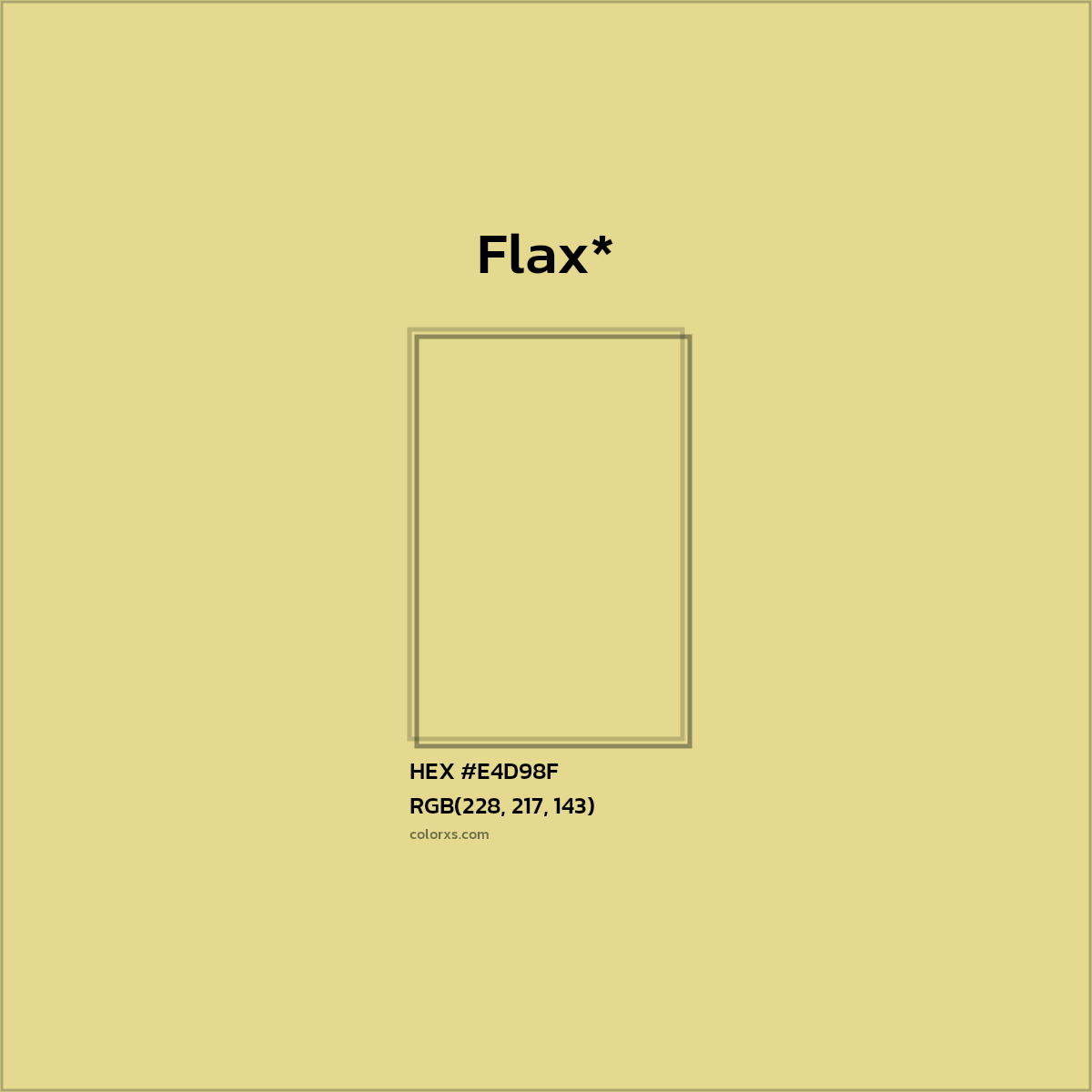 HEX #E4D98F Color Name, Color Code, Palettes, Similar Paints, Images