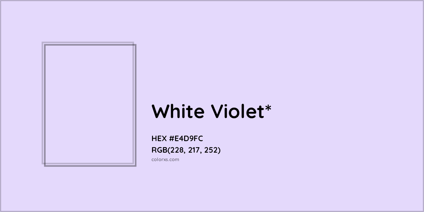 HEX #E4D9FC Color Name, Color Code, Palettes, Similar Paints, Images