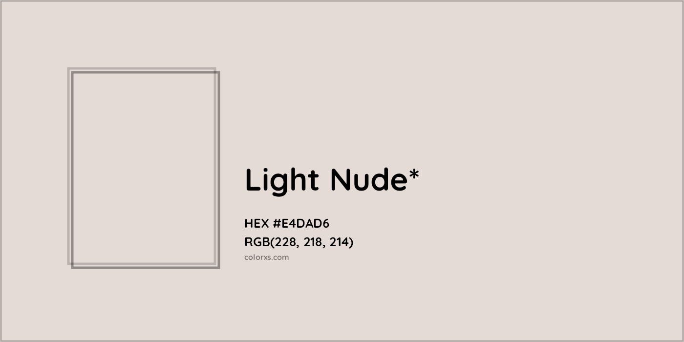 HEX #E4DAD6 Color Name, Color Code, Palettes, Similar Paints, Images