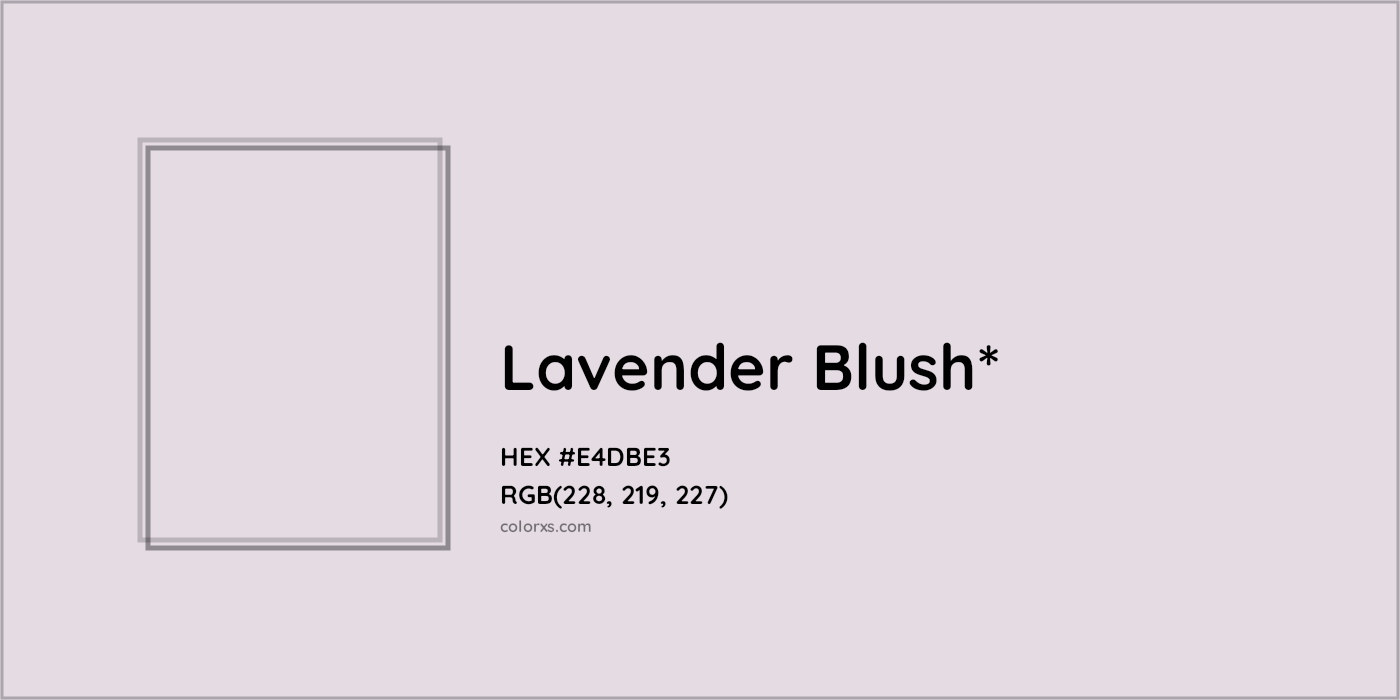 HEX #E4DBE3 Color Name, Color Code, Palettes, Similar Paints, Images