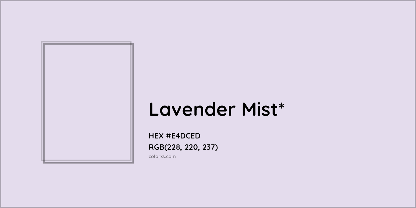 HEX #E4DCED Color Name, Color Code, Palettes, Similar Paints, Images