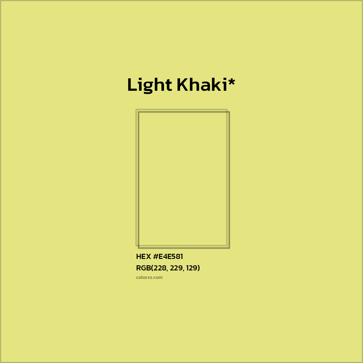HEX #E4E581 Color Name, Color Code, Palettes, Similar Paints, Images