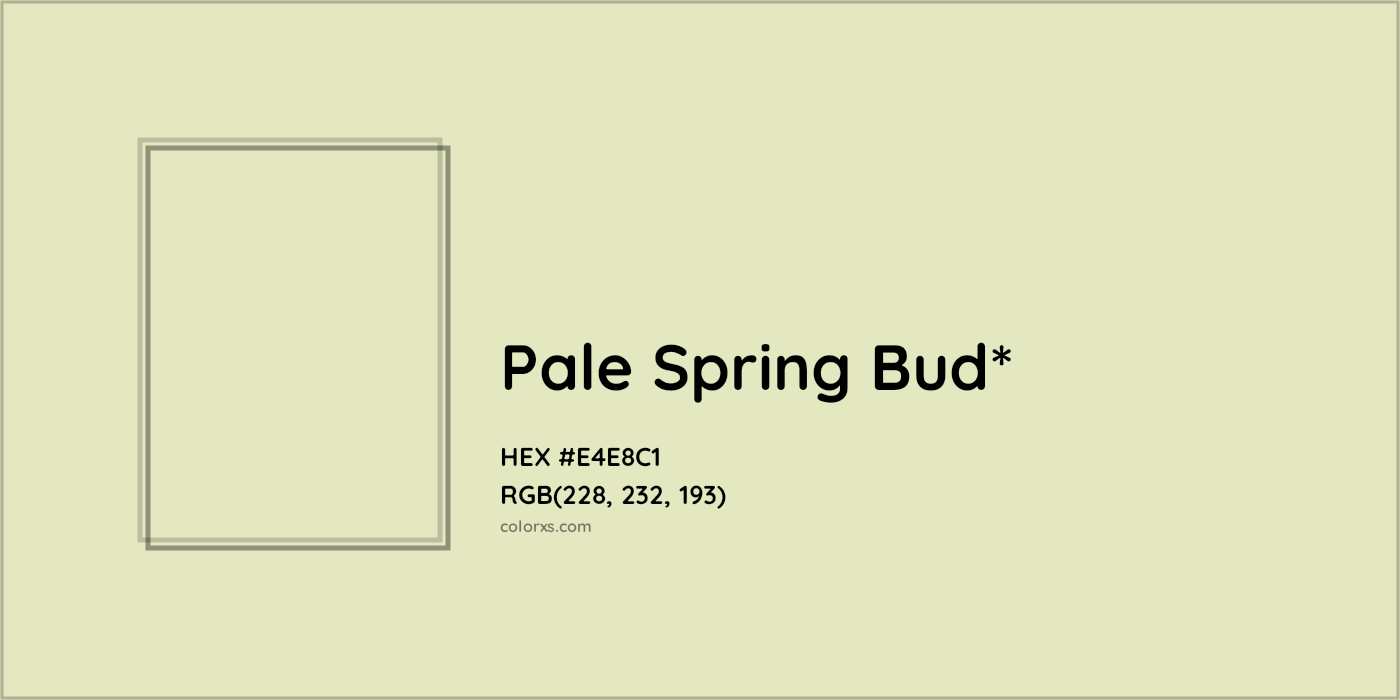 HEX #E4E8C1 Color Name, Color Code, Palettes, Similar Paints, Images