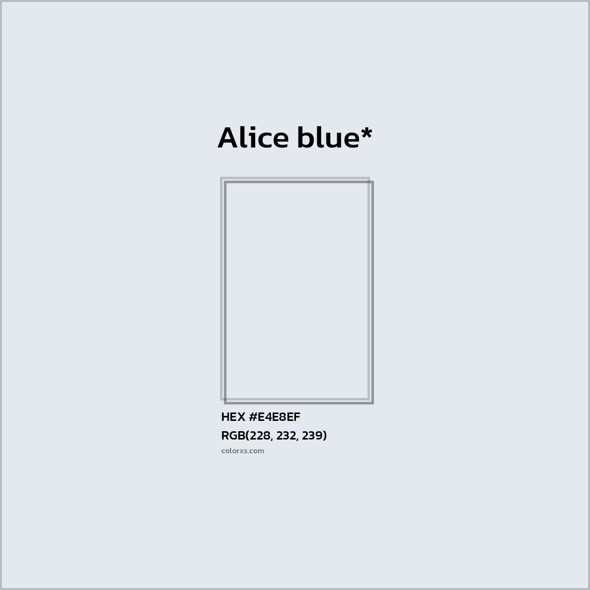 HEX #E4E8EF Color Name, Color Code, Palettes, Similar Paints, Images
