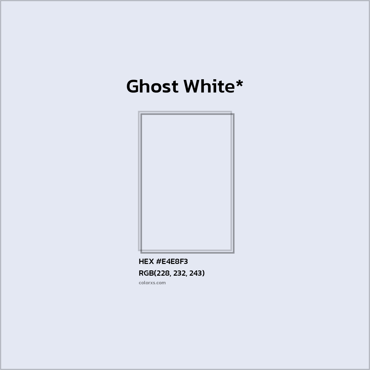 HEX #E4E8F3 Color Name, Color Code, Palettes, Similar Paints, Images