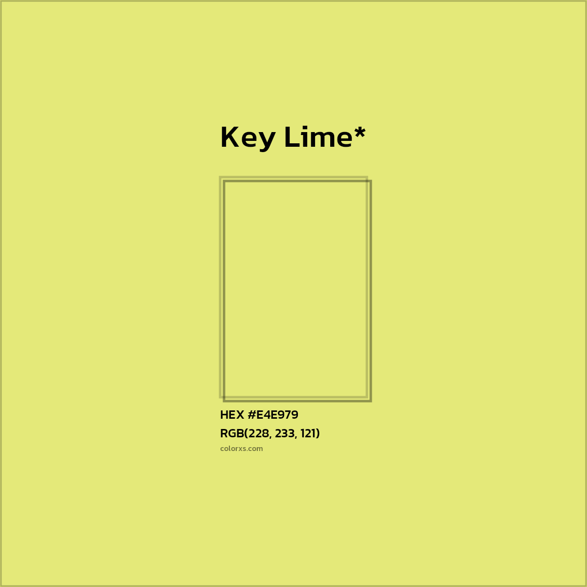 HEX #E4E979 Color Name, Color Code, Palettes, Similar Paints, Images