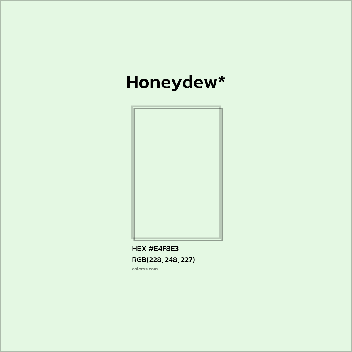 HEX #E4F8E3 Color Name, Color Code, Palettes, Similar Paints, Images