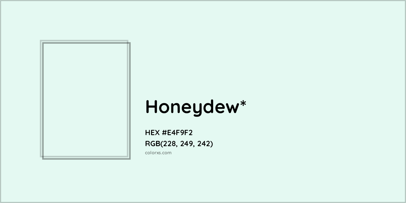 HEX #E4F9F2 Color Name, Color Code, Palettes, Similar Paints, Images