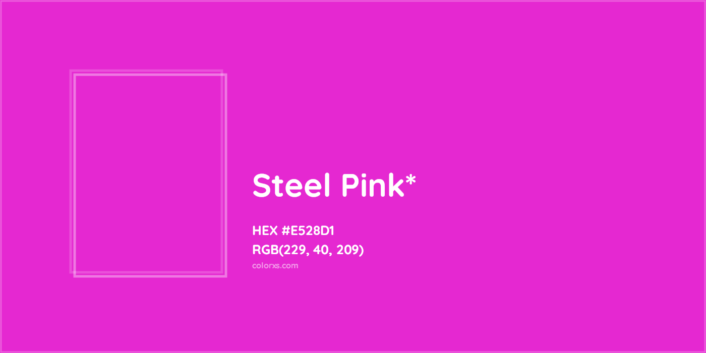 HEX #E528D1 Color Name, Color Code, Palettes, Similar Paints, Images