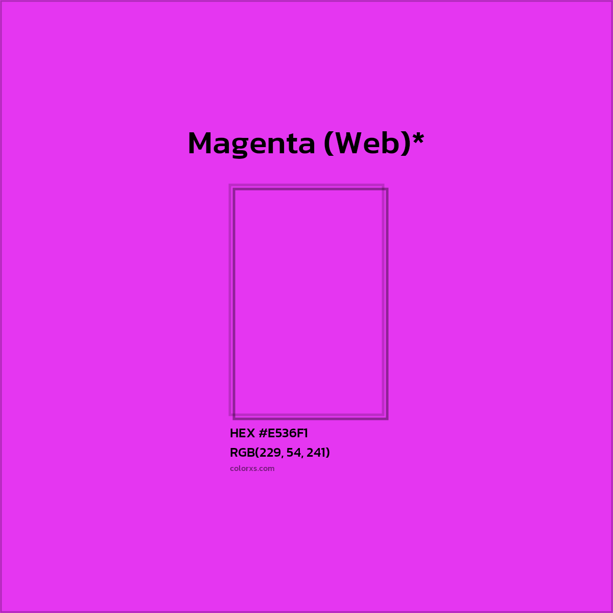 HEX #E536F1 Color Name, Color Code, Palettes, Similar Paints, Images