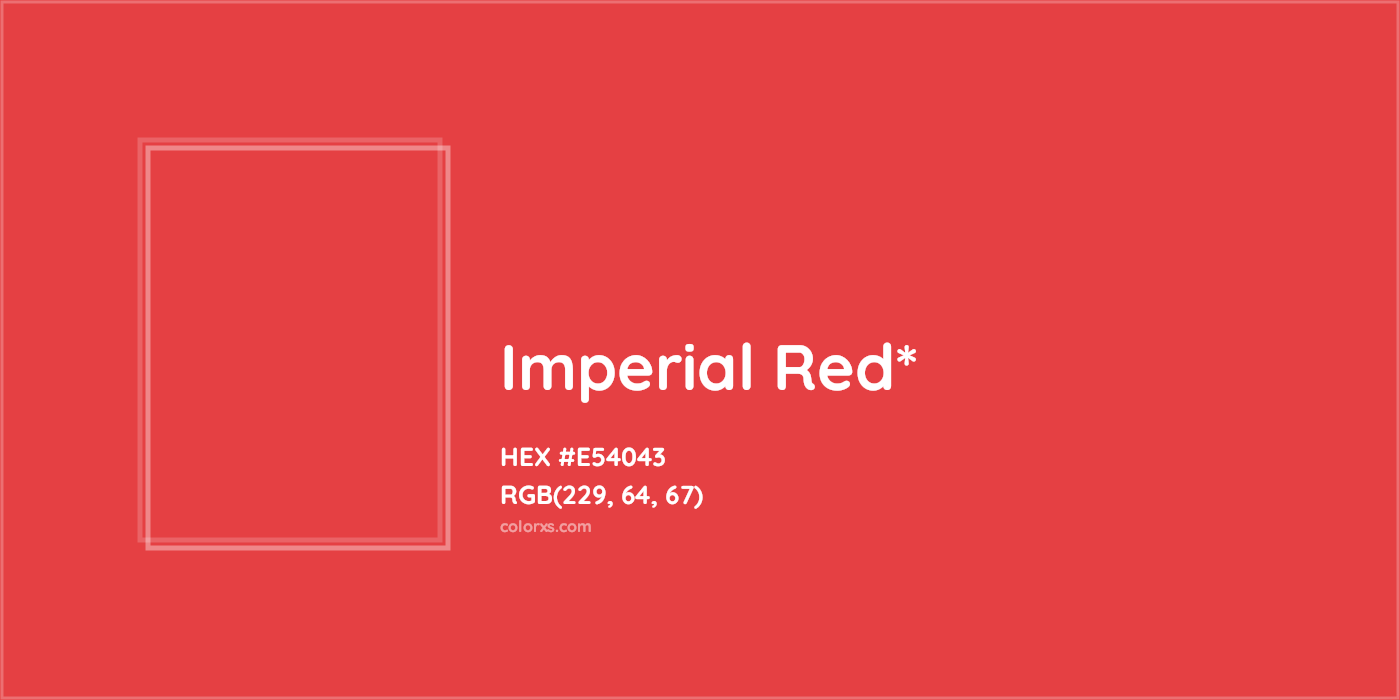 HEX #E54043 Color Name, Color Code, Palettes, Similar Paints, Images