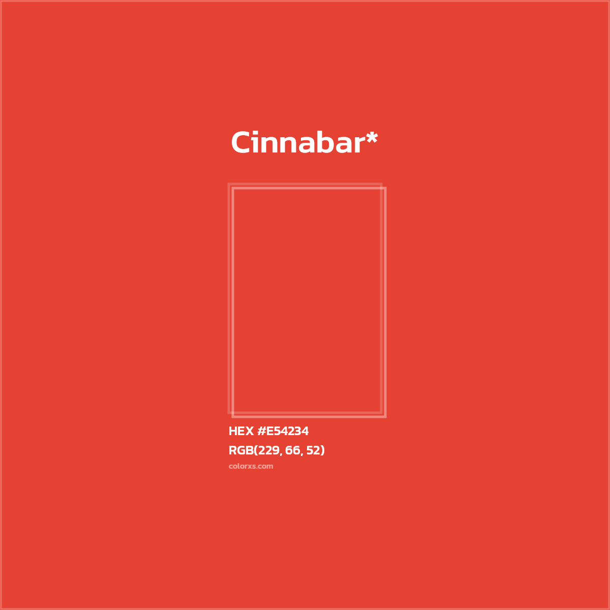 HEX #E54234 Color Name, Color Code, Palettes, Similar Paints, Images
