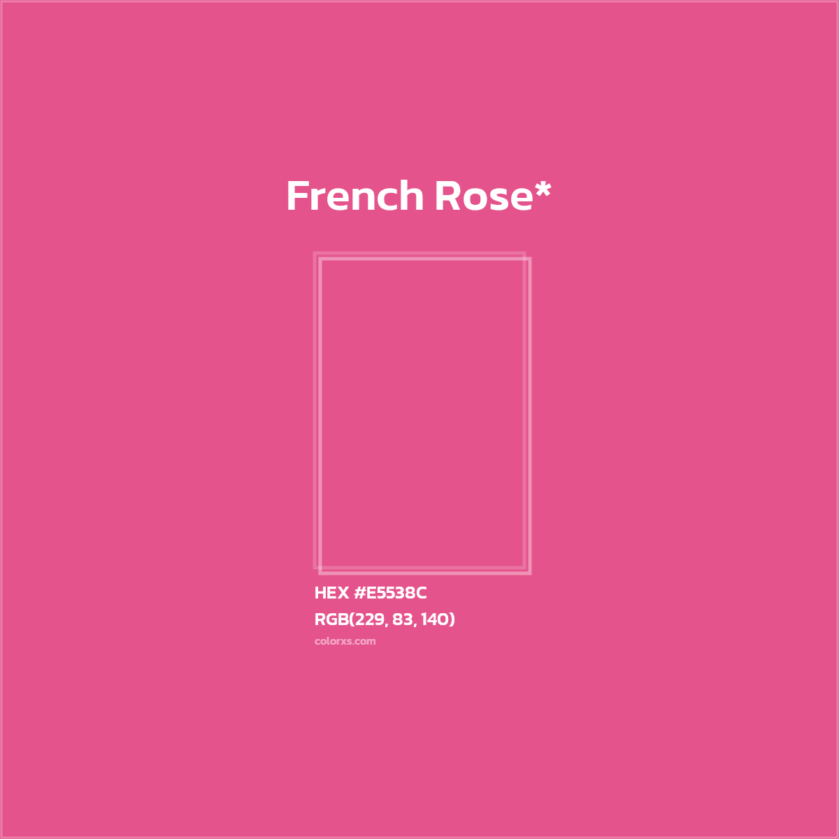 HEX #E5538C Color Name, Color Code, Palettes, Similar Paints, Images