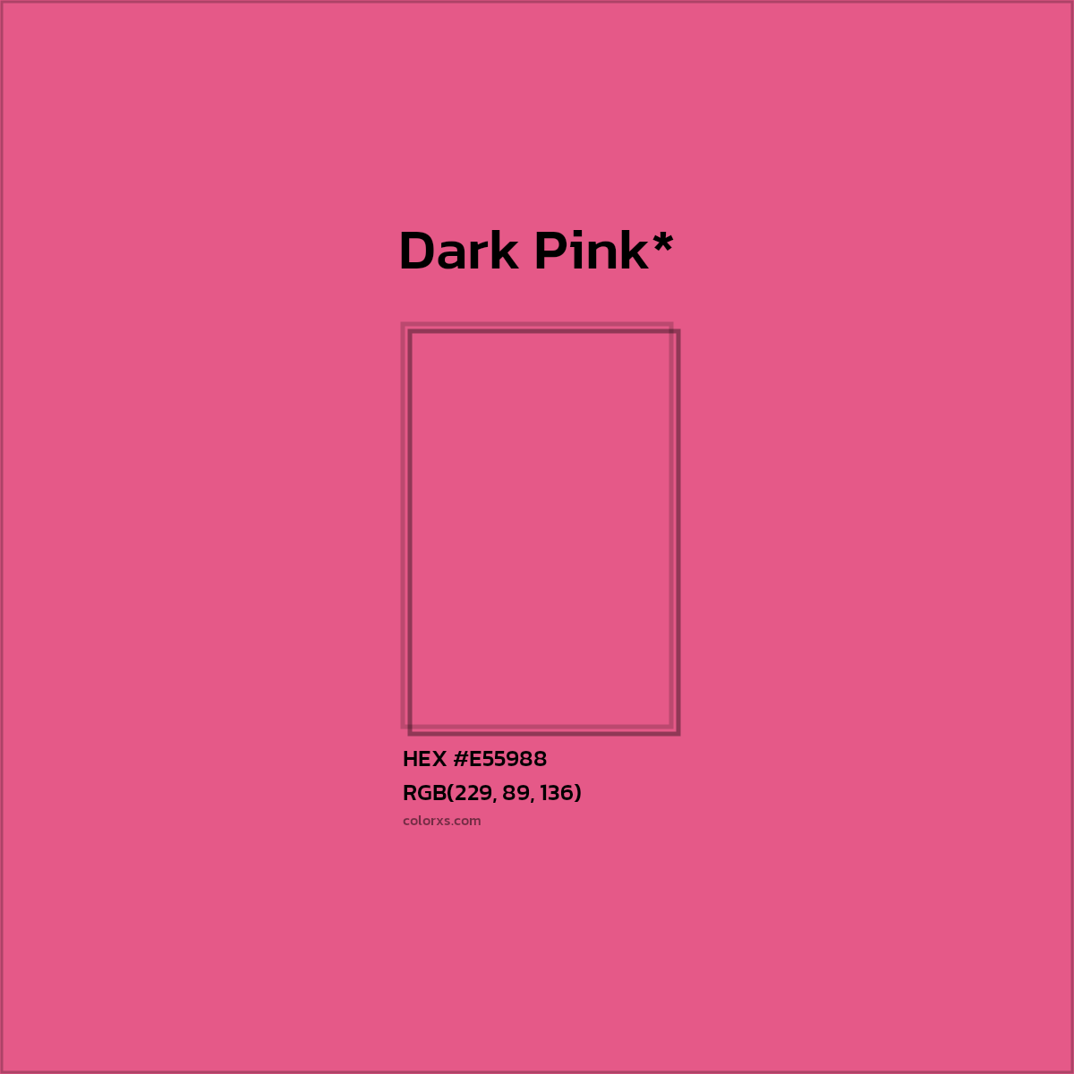 HEX #E55988 Color Name, Color Code, Palettes, Similar Paints, Images