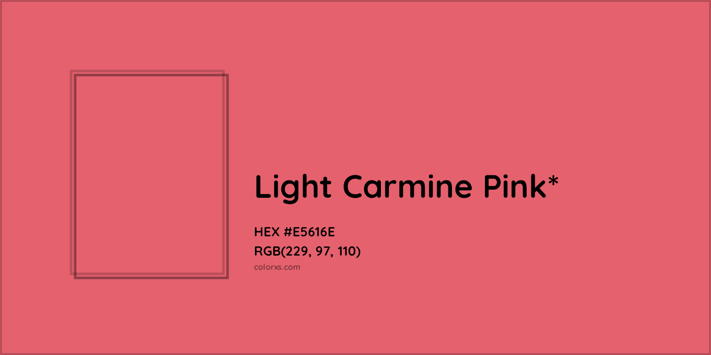 HEX #E5616E Color Name, Color Code, Palettes, Similar Paints, Images