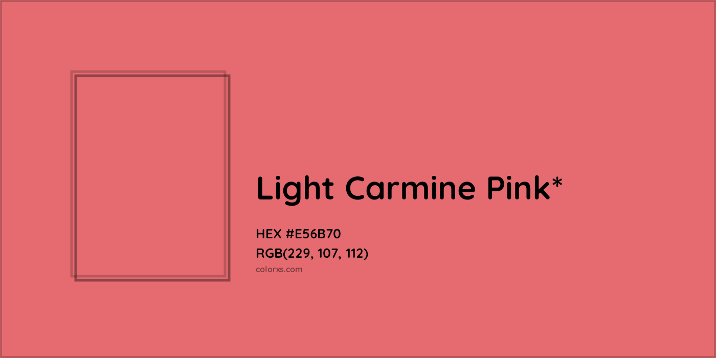 HEX #E56B70 Color Name, Color Code, Palettes, Similar Paints, Images