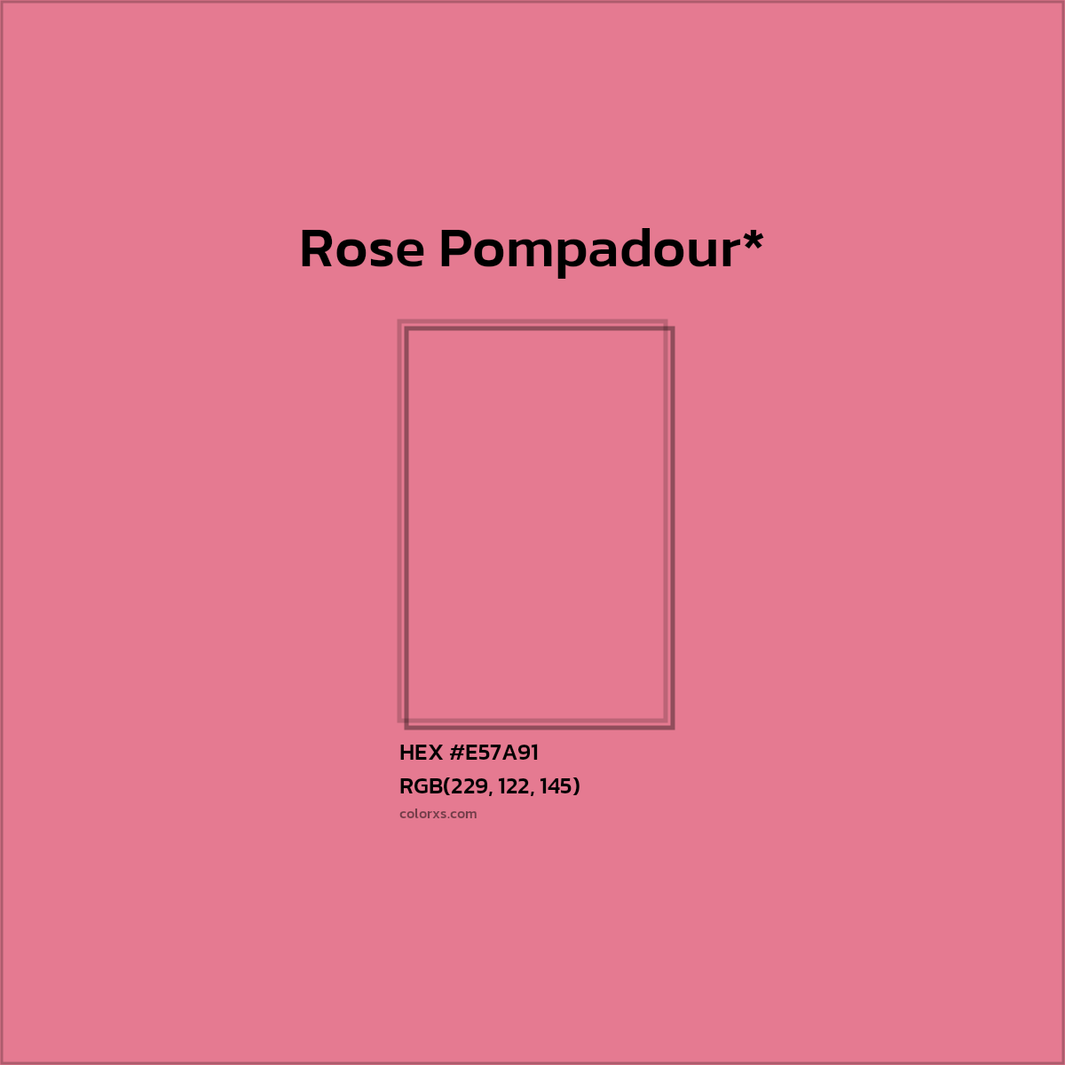 HEX #E57A91 Color Name, Color Code, Palettes, Similar Paints, Images