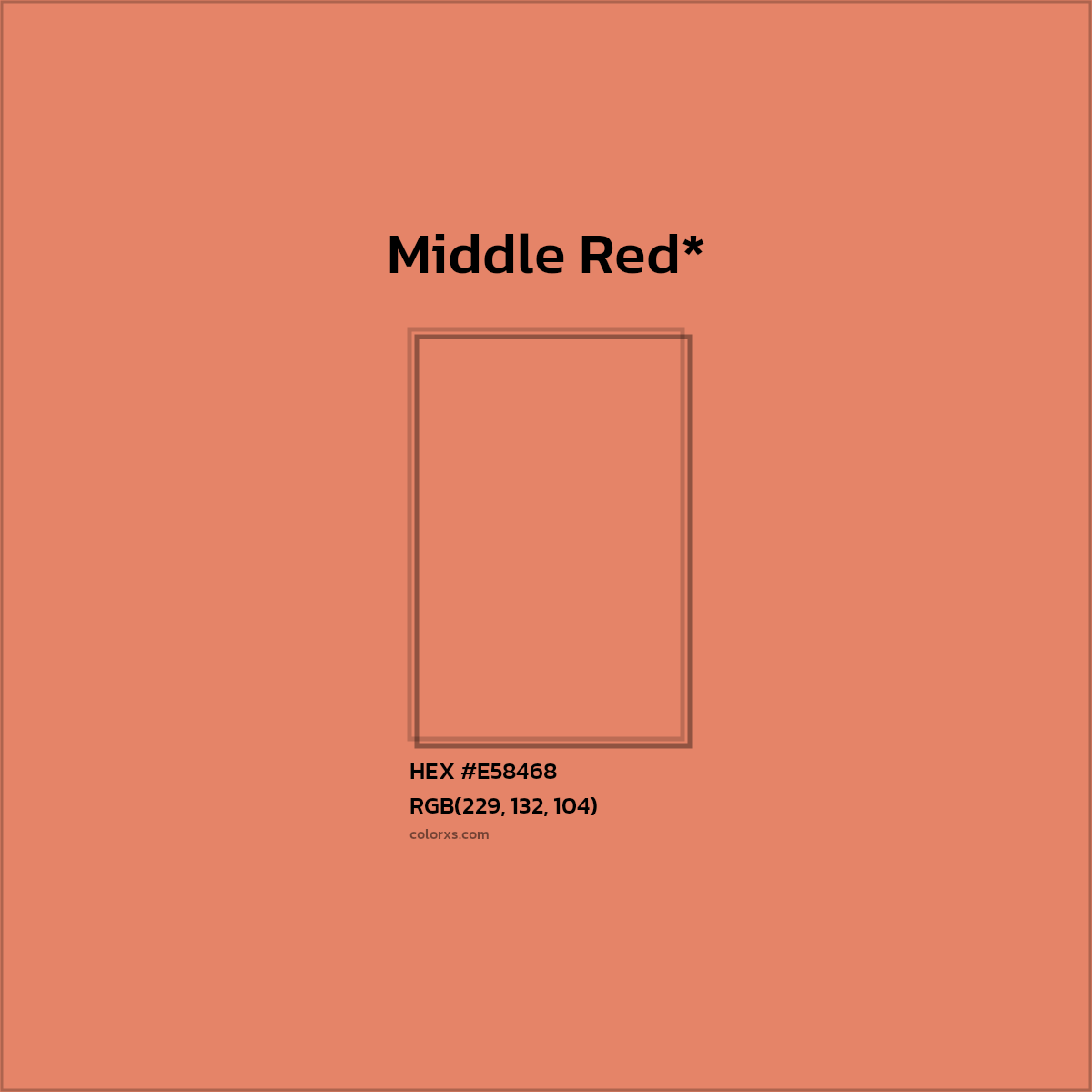 HEX #E58468 Color Name, Color Code, Palettes, Similar Paints, Images
