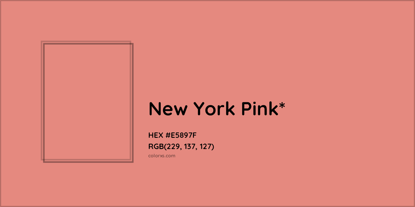 HEX #E5897F Color Name, Color Code, Palettes, Similar Paints, Images