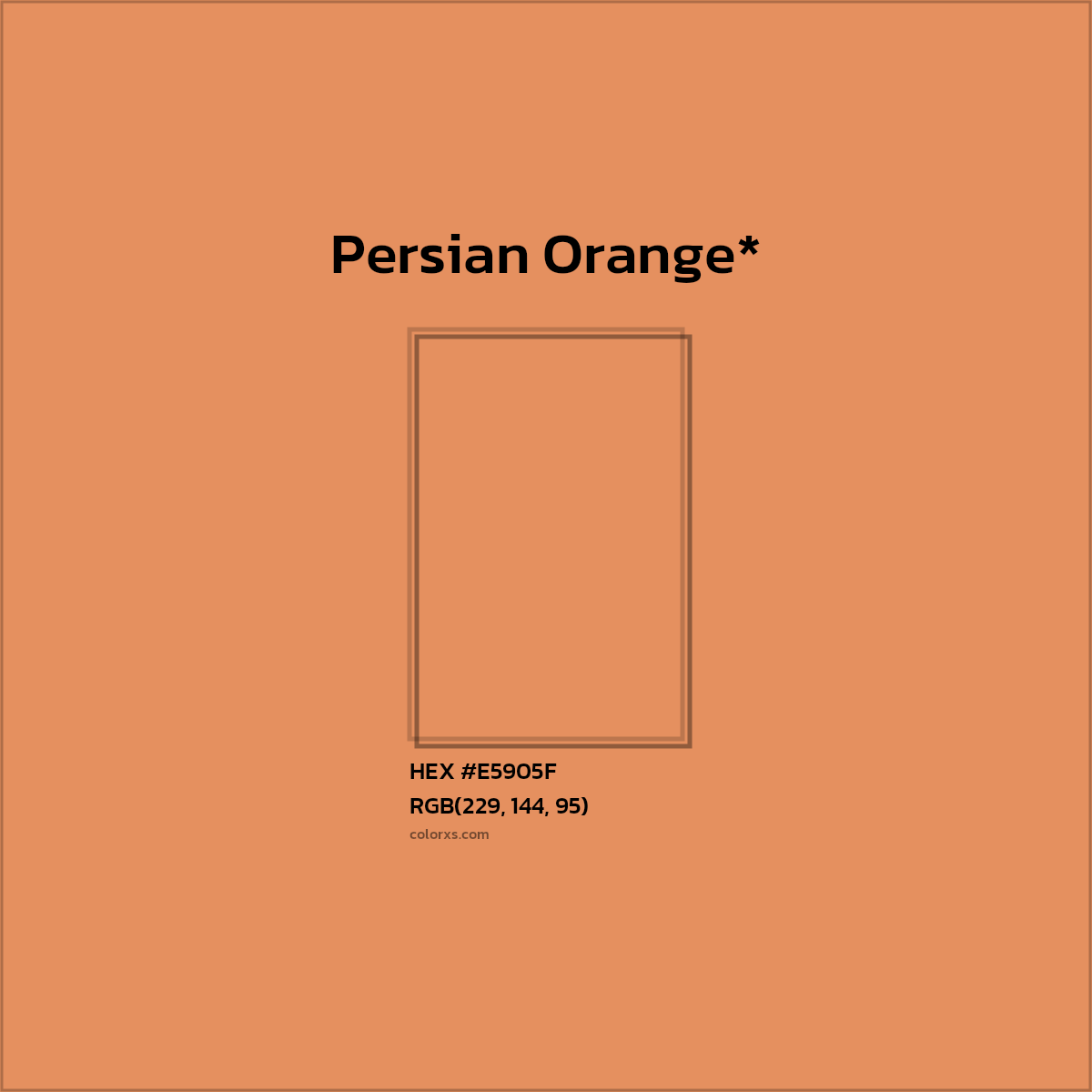 HEX #E5905F Color Name, Color Code, Palettes, Similar Paints, Images