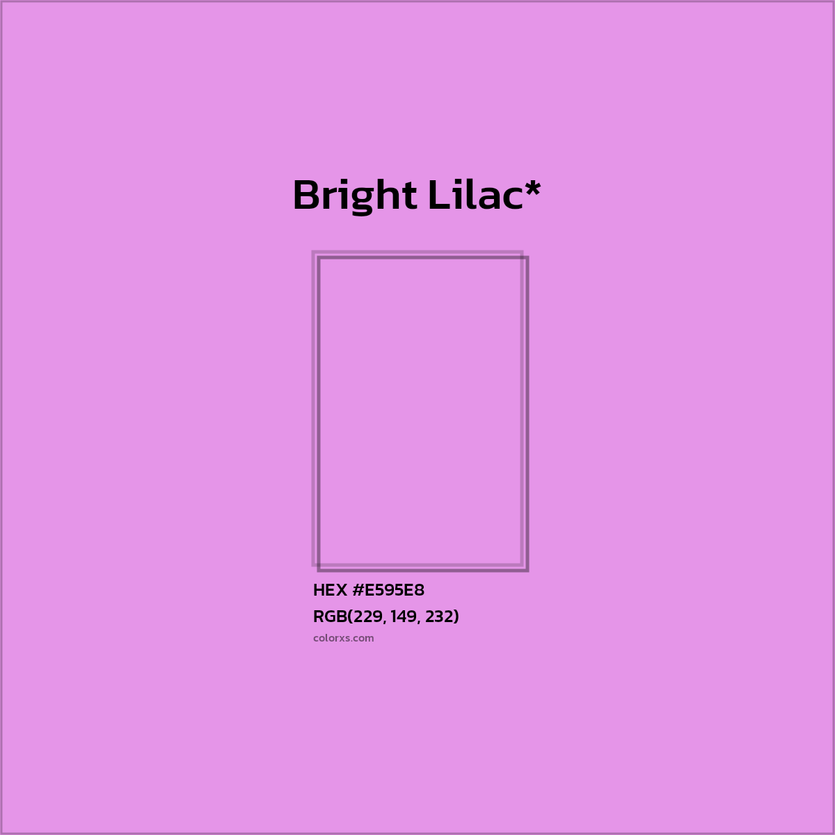 HEX #E595E8 Color Name, Color Code, Palettes, Similar Paints, Images