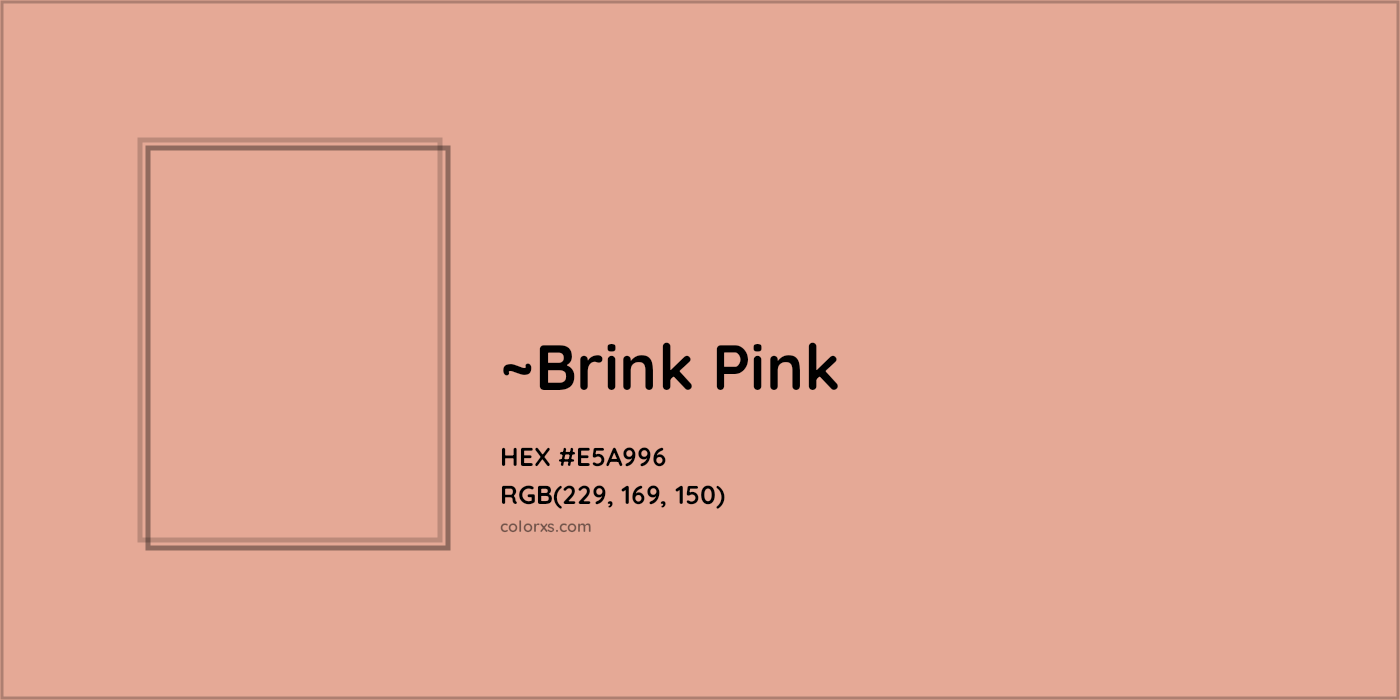 HEX #E5A996 Color Name, Color Code, Palettes, Similar Paints, Images