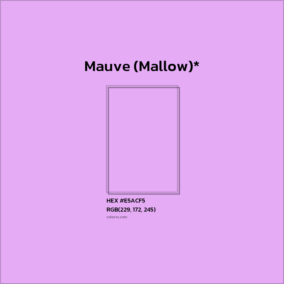 HEX #E5ACF5 Color Name, Color Code, Palettes, Similar Paints, Images