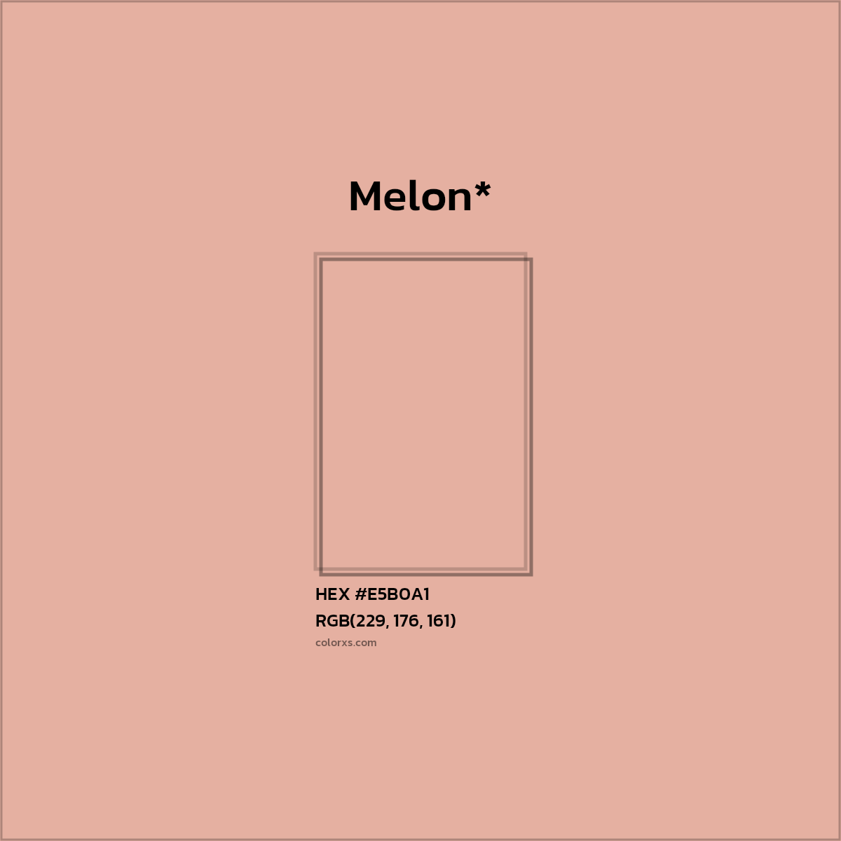 HEX #E5B0A1 Color Name, Color Code, Palettes, Similar Paints, Images