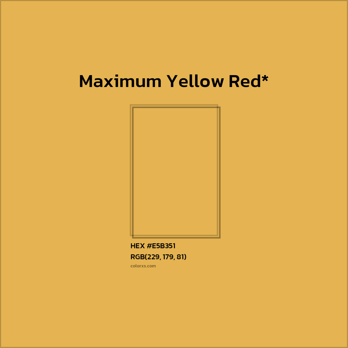 #E5B351 hex color. RGB, RYB, CMYK, HSL, HSV codes and color conversions. Matching color names, palettes, paints.