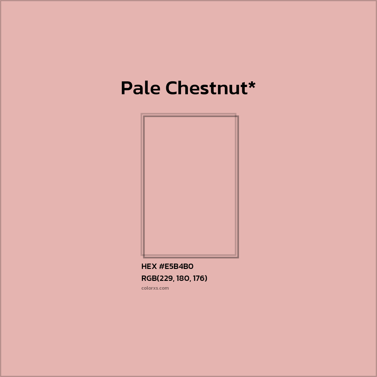 HEX #E5B4B0 Color Name, Color Code, Palettes, Similar Paints, Images