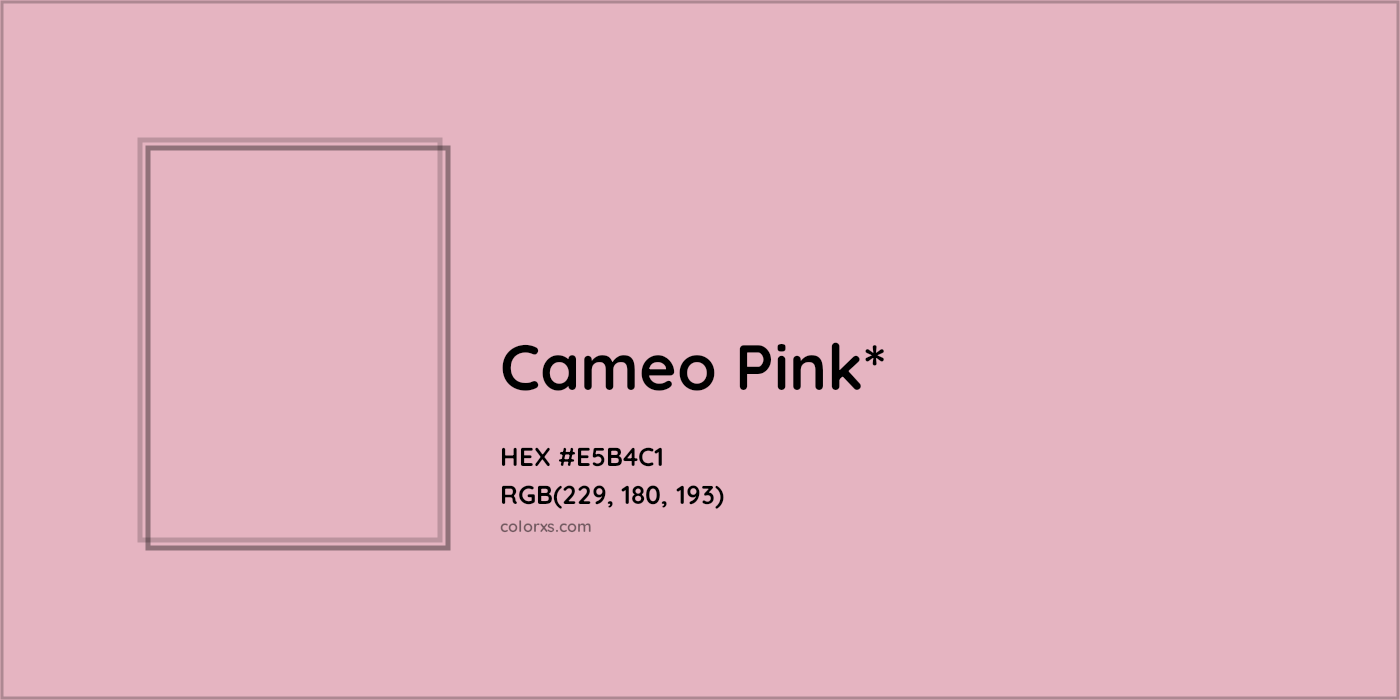 HEX #E5B4C1 Color Name, Color Code, Palettes, Similar Paints, Images