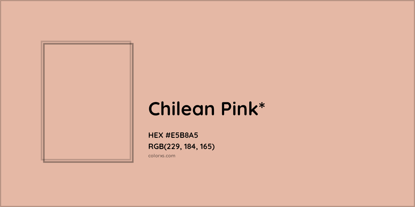 HEX #E5B8A5 Color Name, Color Code, Palettes, Similar Paints, Images