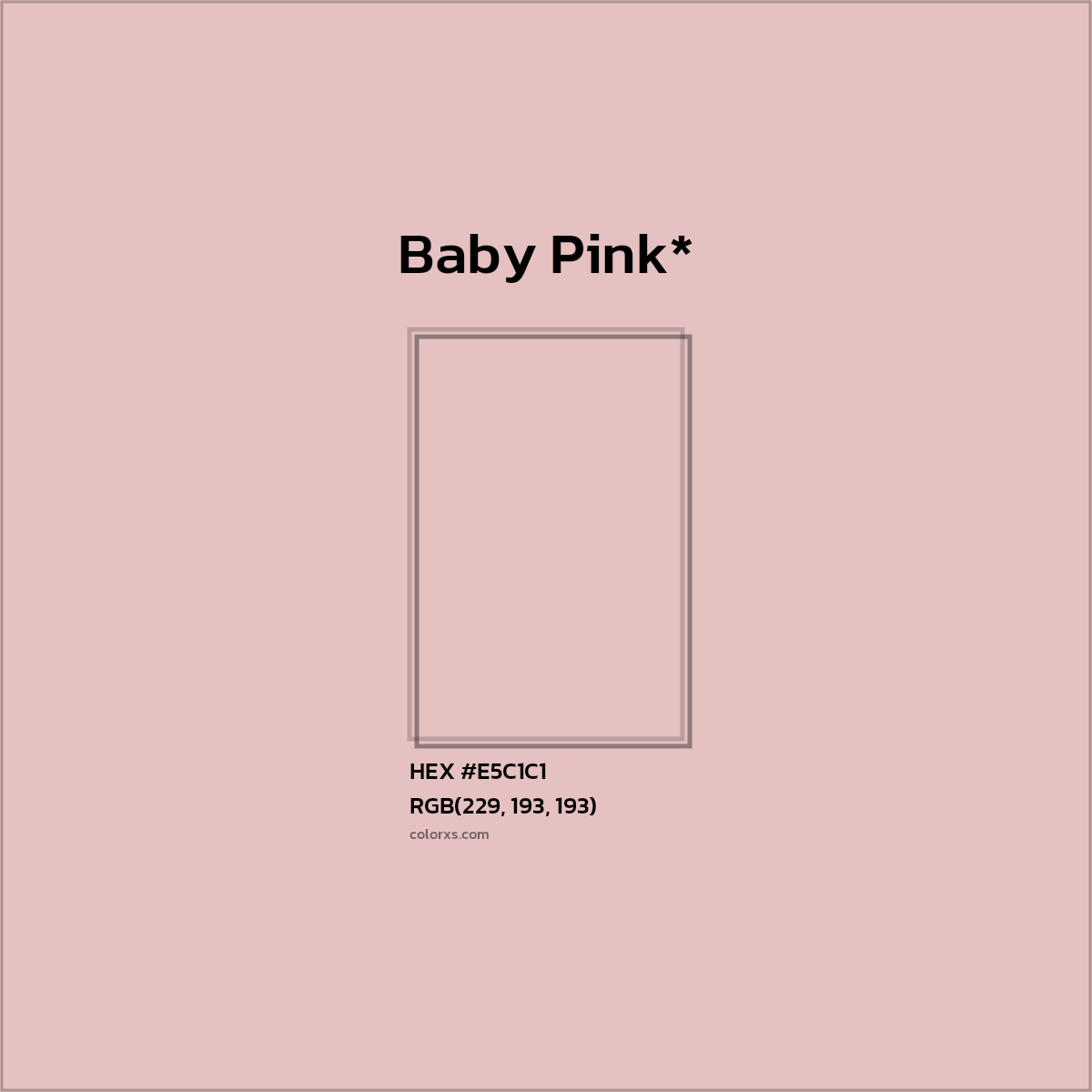 HEX #E5C1C1 Color Name, Color Code, Palettes, Similar Paints, Images