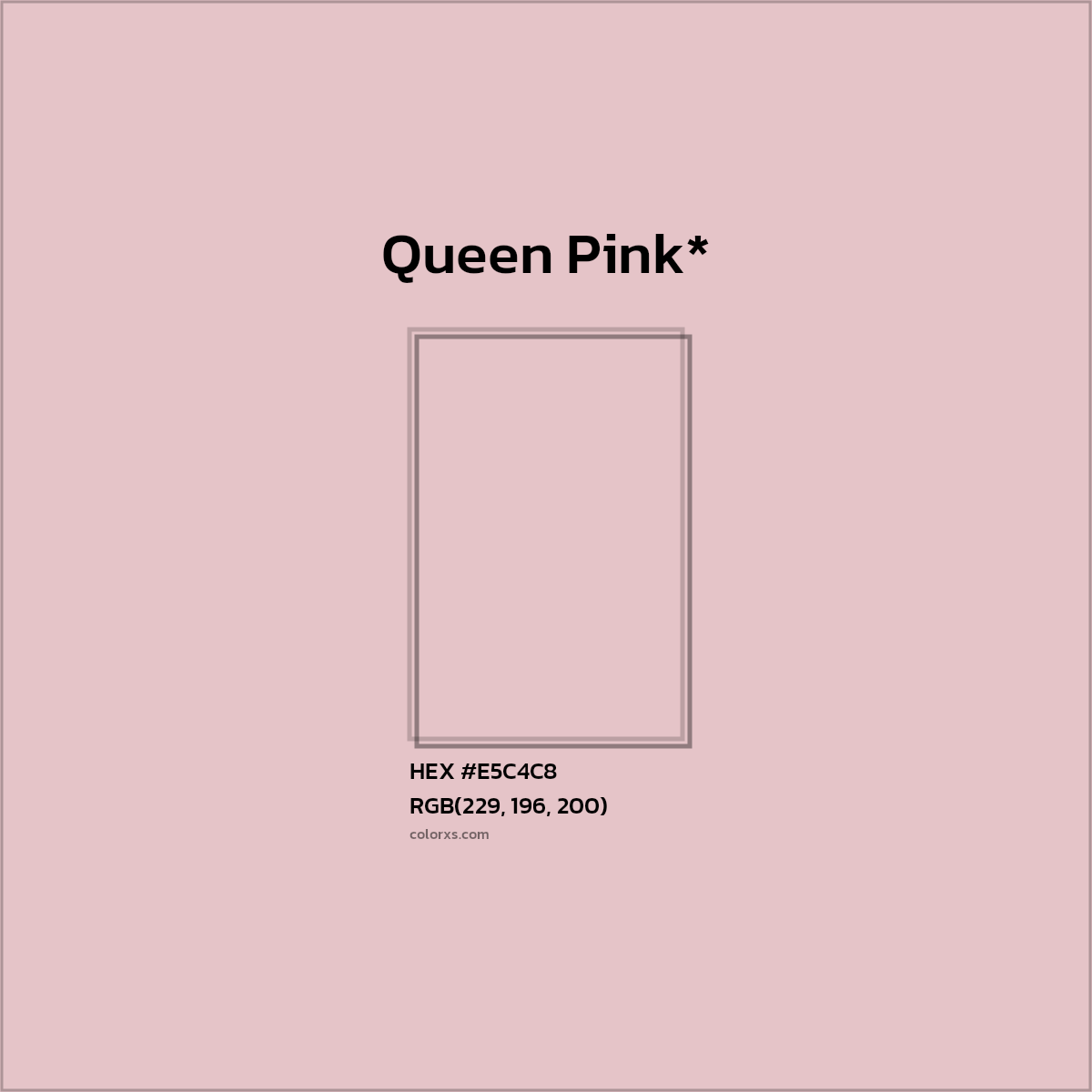 HEX #E5C4C8 Color Name, Color Code, Palettes, Similar Paints, Images